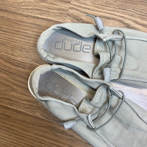 Hey Dude Women's Wendy Grey/beige Size 8 Slip On Comfort - Picture 9 of 9